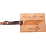 3" x 4" - Tennessee Hardwood Luggage Tags with Logo