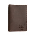 Tile Slim + Full Grain Leather Passport Wallet with Logo