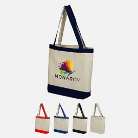 Customized Full Color Heavy Canvas Two Tone Tote