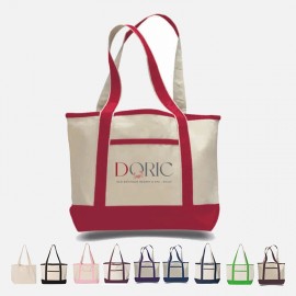 Logo Branded Full Color Heavy Canvas Deluxe Tote Bag