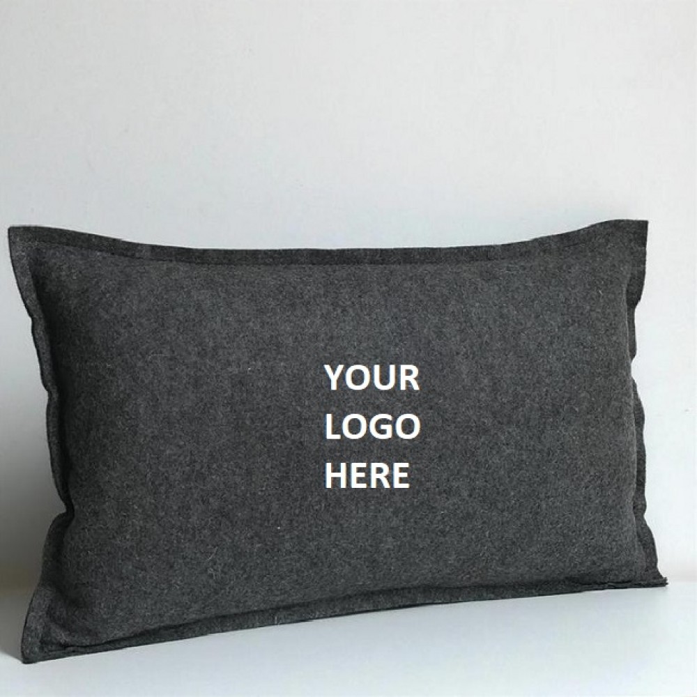 Travel Felt Pillow with Logo