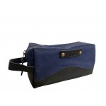 Canvas and Leather Dopp Kit Loq MOQ Fast Ship USA Made Add Logo Initials or Name with Logo