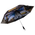 Promotional 23" double layer triple fold Umbrella