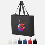 Full Color Heavy Canvas Jumbo Tote with Logo