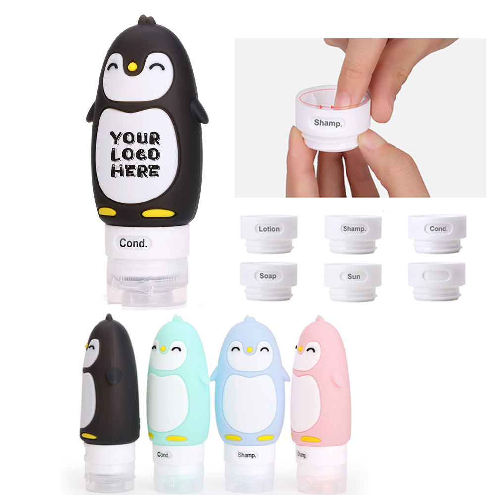 Silicone Travel Bottles for Toiletries with Logo