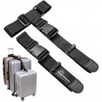 TSA Approved with Two Add a Bag Suitcase Strap Belt for Connect Your Three Luggage Together with Logo