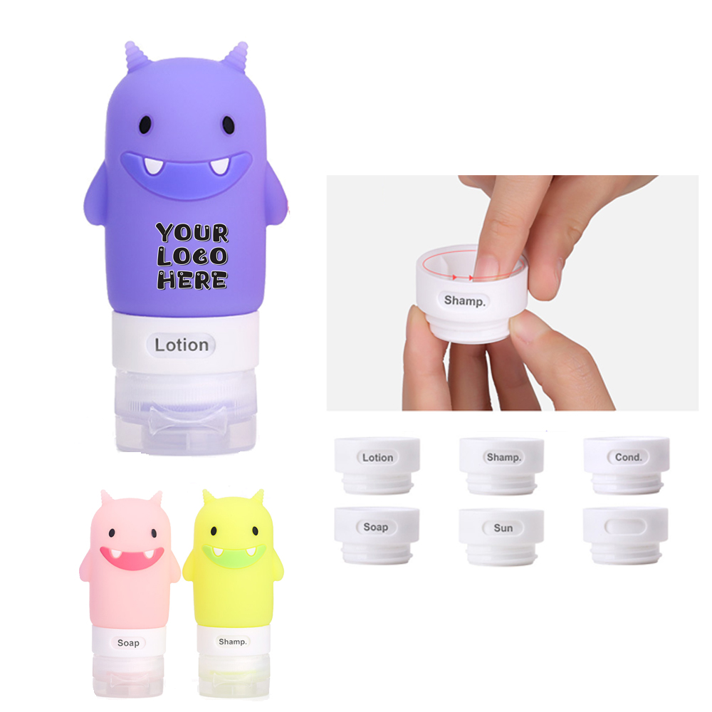 Personalized Silicone Travel Bottles for Toiletries