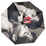 23"double layer full color triple fold Umbrella with Logo