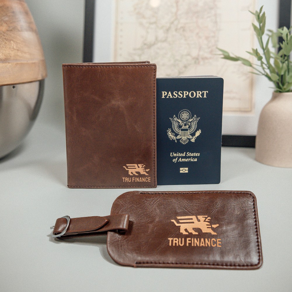 Travel Essentials Bundle - Brown with Logo