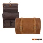 Customized Buffalo Mountain Leather Travel Kit Bag