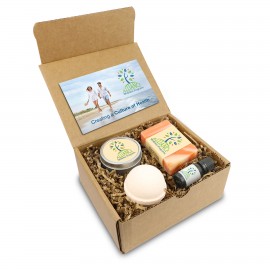 Customized Wellness Gift Set - Soap, Essential Oil, Candle Tin, and Bath Bomb