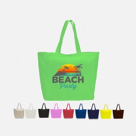 Promotional Full Color Heavy Canvas Large Tote w/ Velcro Closure (23" x 17")