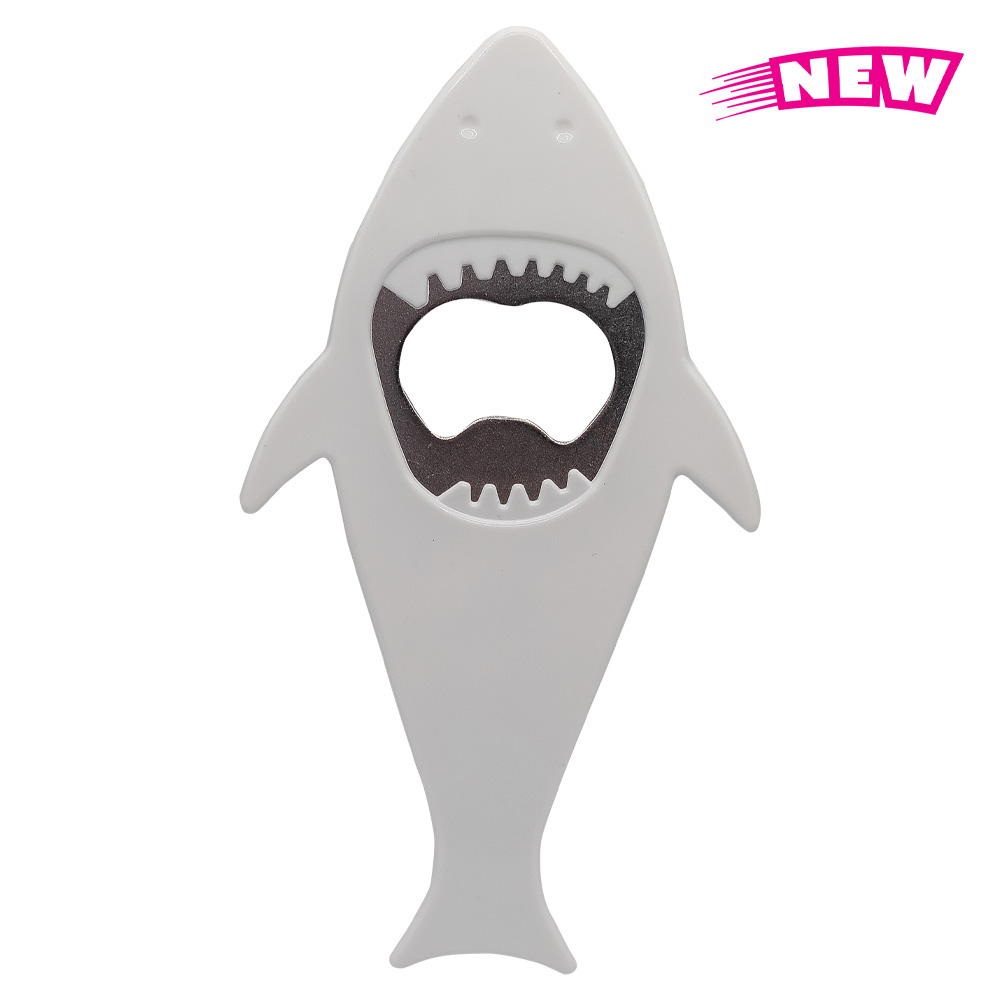 Plastic Shark Bottle Opener with Logo