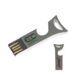 Mini Metal Bottle Opener Drive - Style H -16GB with Logo