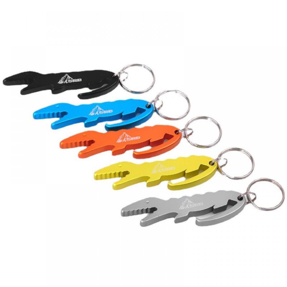 Personalized Alligator Bottle Opener Keychain