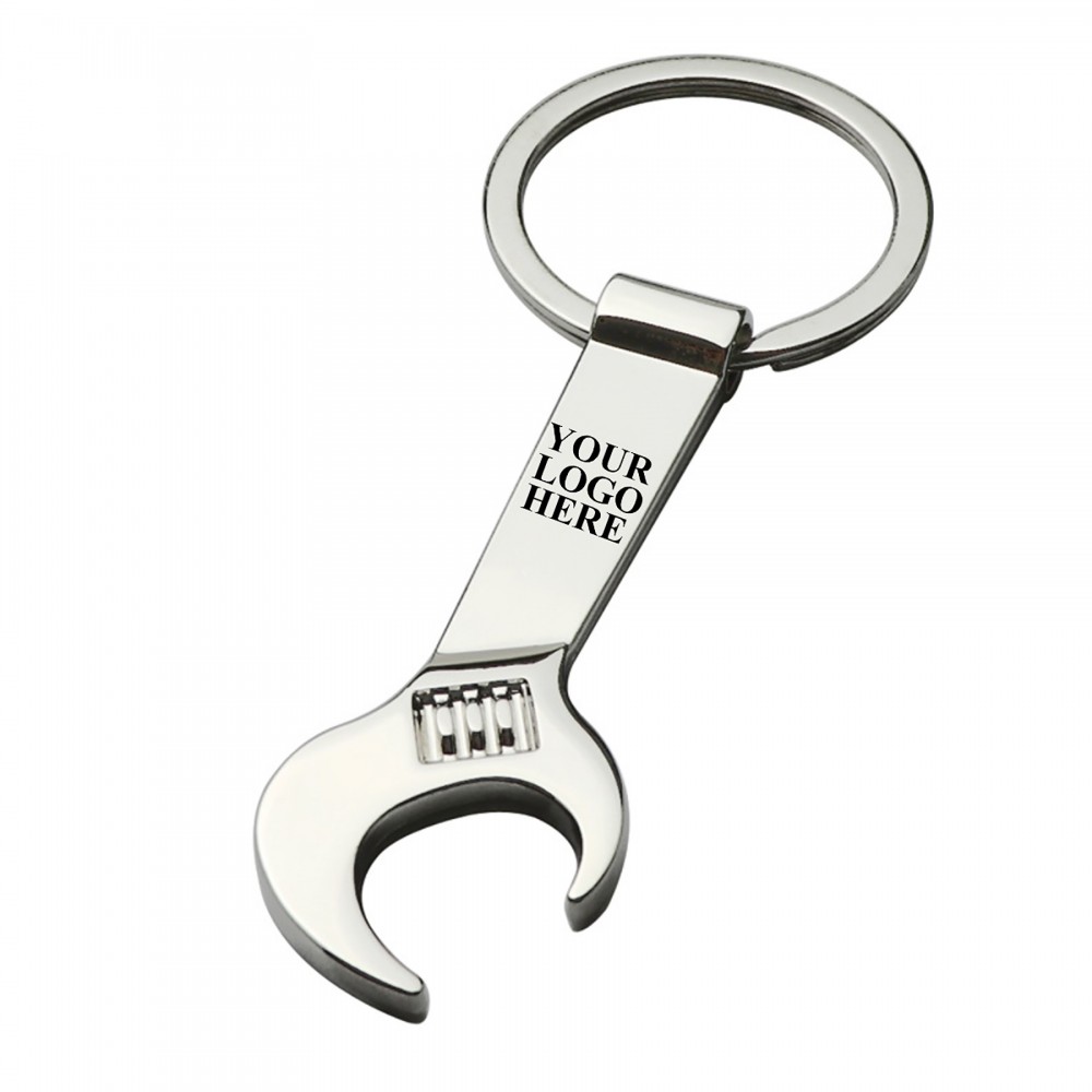 Promotional Wrench Shaped Bottle Opener Keychain