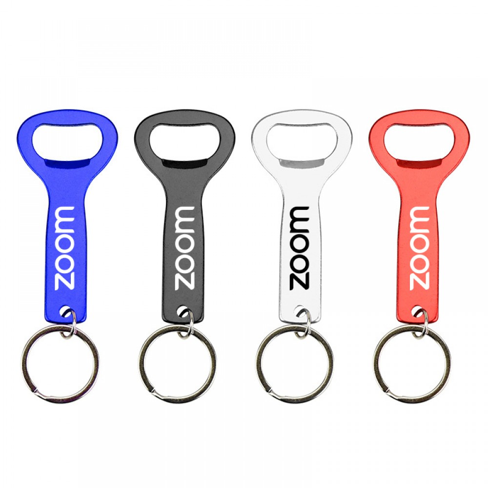 OVAL BOTTLE OPENER KEYCHAIN With STRAP with Logo