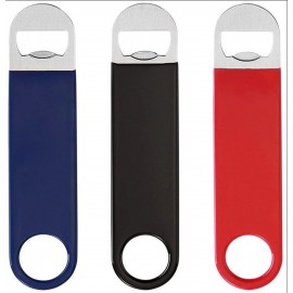 Large Vinyl Coated Stainless Steel Bottle Opener with Logo