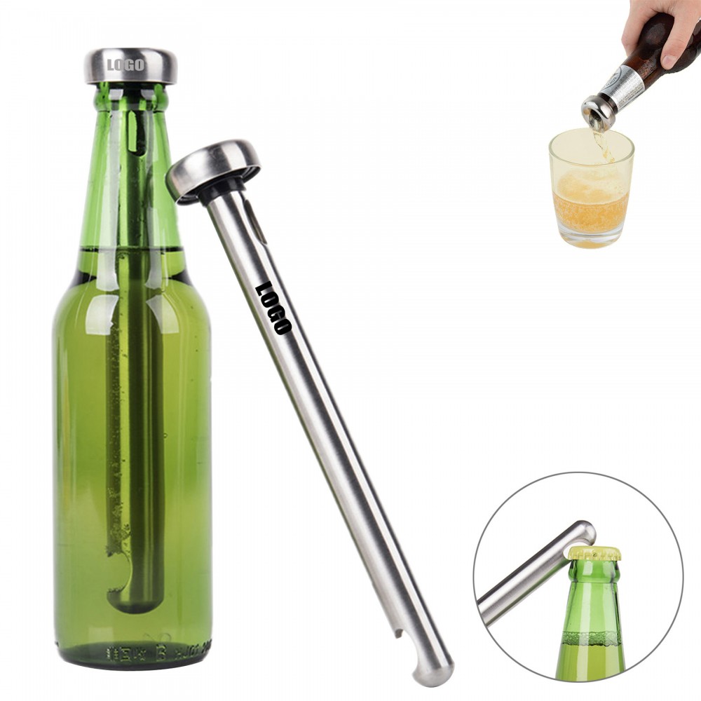 Cooler Stick Beer Chiller Stick With Opener with Logo