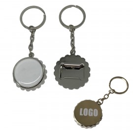 Custom Beer Bottle Cap Shaped Opener Key Chain