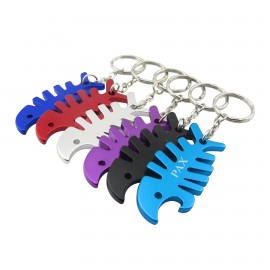 Logo Branded Fish Bone Aluminum Bottle Opener