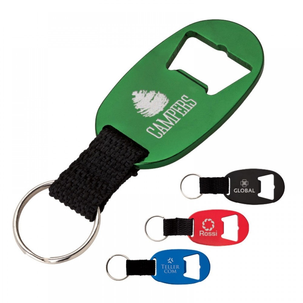 Oakvale Bottle Opener Keyring with Logo