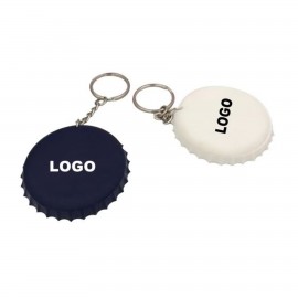 Bottle Cap Shape Opener Keychain with Logo