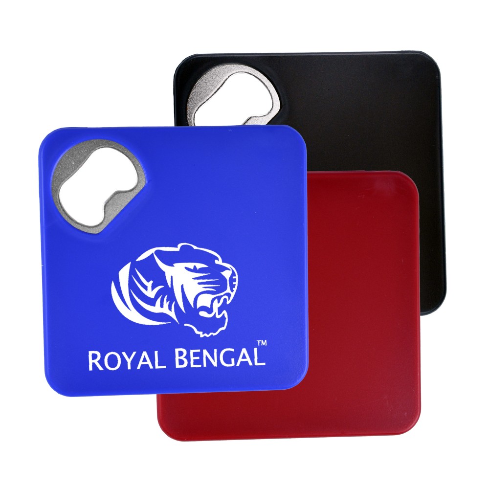 Coaster w/ Bottle Opener with Logo