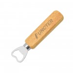 Logo Branded Wooden Handle Stainless Steel Wine Opener