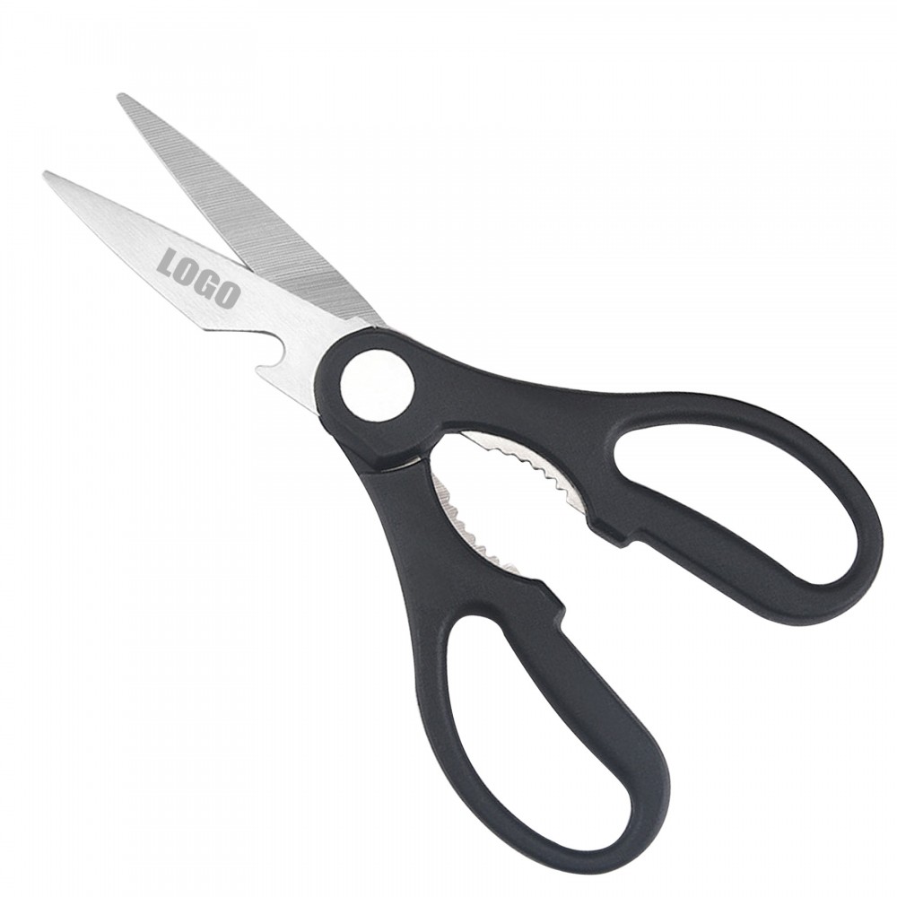 Logo Branded Scissors With Bottle Opener