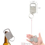 Personalized Big Size Bottle Opener With Key Chain