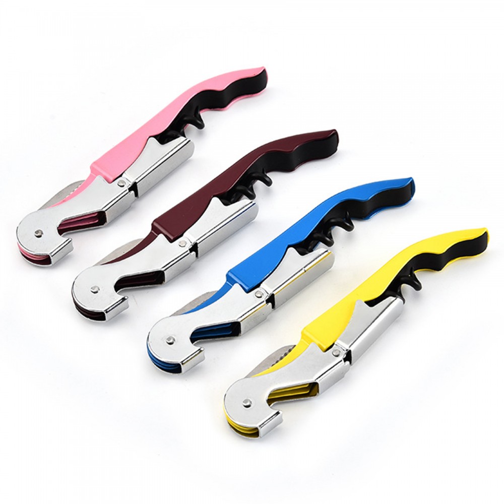 Stainless Steel Hinges Waiter Corkscrew Wine Openers with Logo