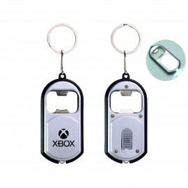 3 in 1? LED Light Key Chain Beer Bottle Opener Keychain Ring with Logo