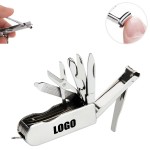 8 IN 1 Foldable Nail Clippers Tool Kit with Logo