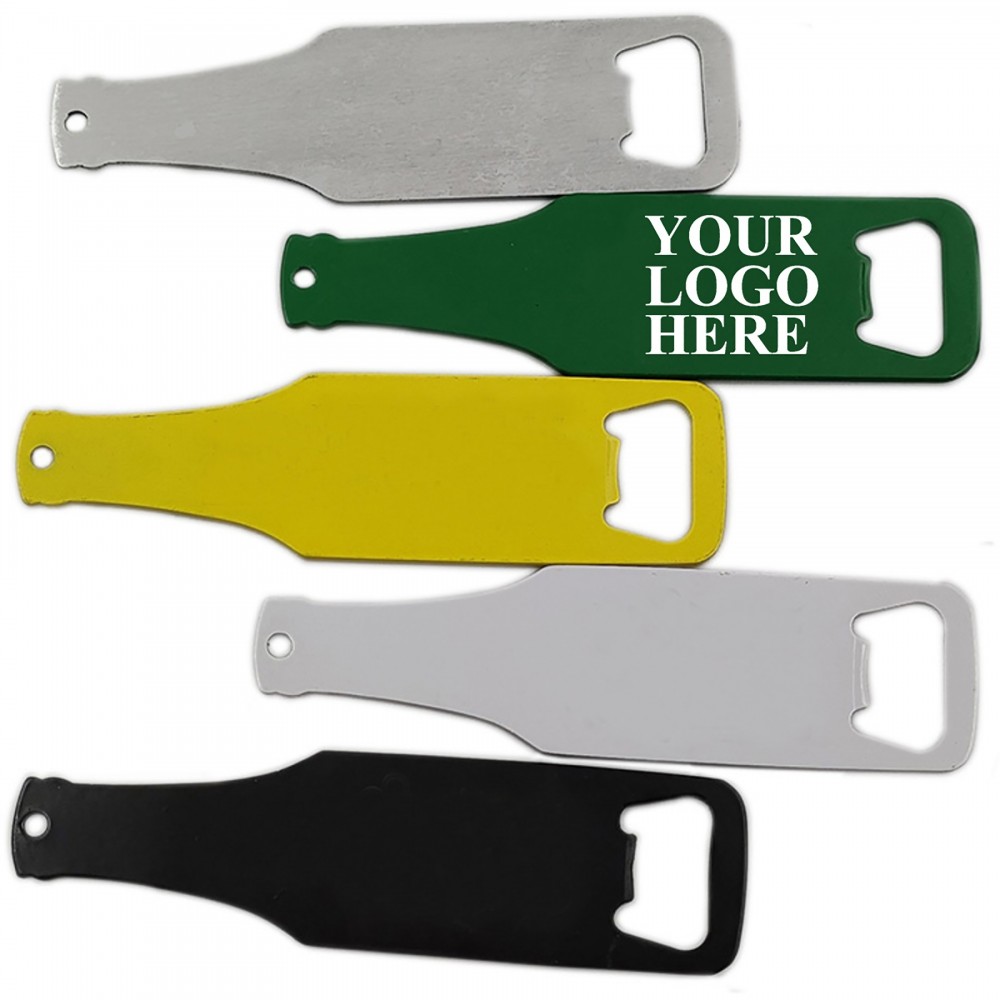 Bottle Shaped Stainless Steel Opener with Logo