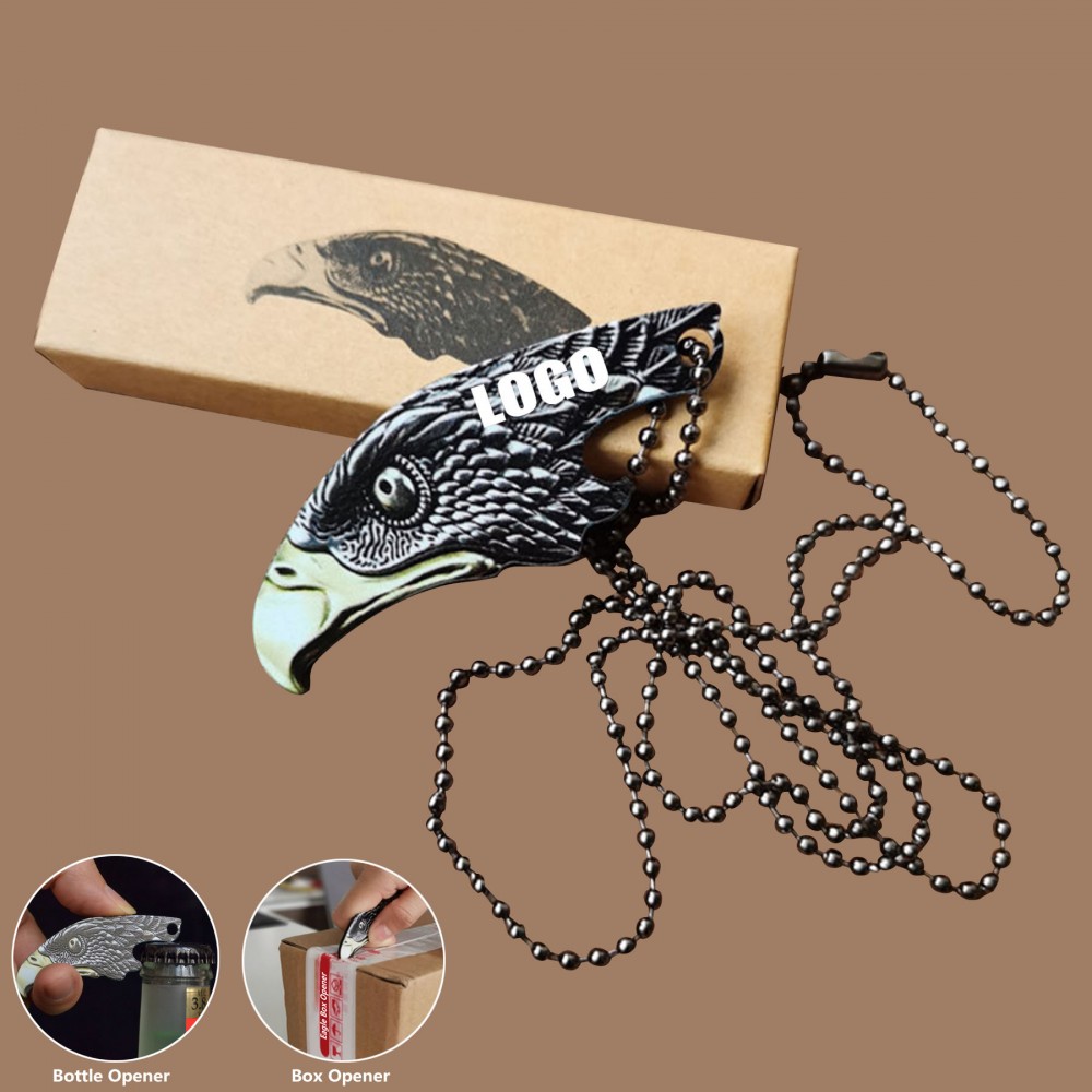 Promotional Eagle Necklace Bottle Opener Box Opener