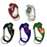 4-In-1 Jumbo Size Carabiner/Bottle Opener/Key Chain/Compass with Logo