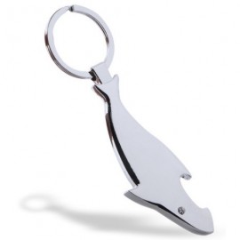 Shark Shape Bottle Opener Keychain with Logo