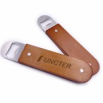 Promotional Wood Handheld Beer Opener Beverage Opener-Size M