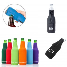 Logo Branded Bottle Coolers with Opener