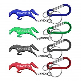 Logo Branded Horse Shape Bottle Opener w/Key Chain & Carabiner