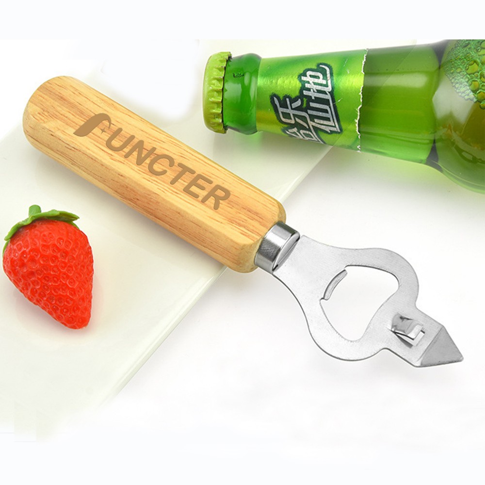 Logo Branded 2 in 1 Stainless Steel Bottle Opener Can Opener