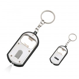 Bottle Opener With Flashlight Keychain with Logo