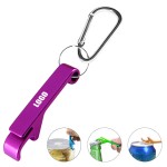 Multi Aluminum Bottle Opener Carabiner with Logo