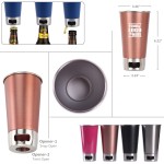 500ML Stainless Tumbler With Bottle Opener with Logo