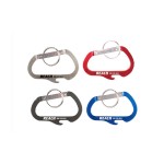 Promotional Carabiner with Bottle Opener and Key Ring