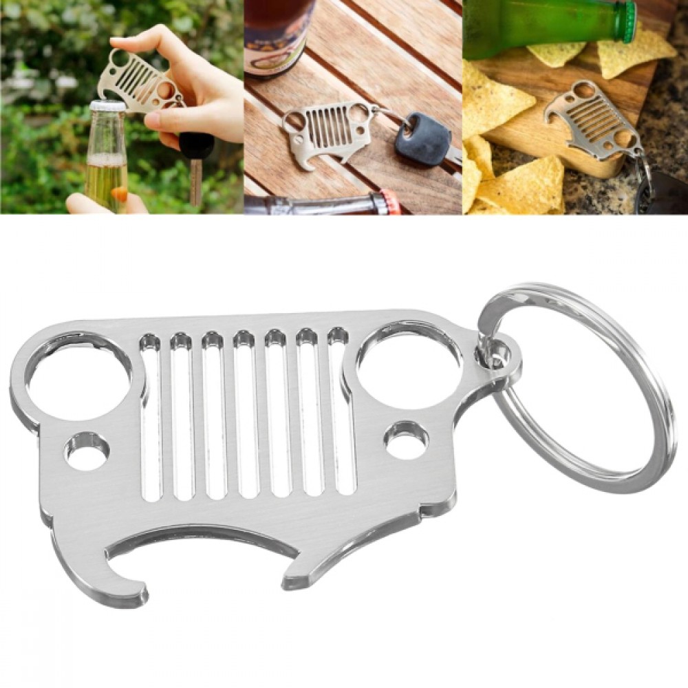 Personalized Vehicle Grill Bottle Opener Keychain