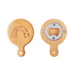 Logo Branded Wooden Bottle Opener & Magnetic Memo Holder