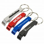 Logo Branded Aluminum Bottle Opener with Key Chain- Overseas