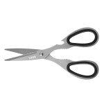 Rubber Ring Handle Scissors With Bottle Opener with Logo